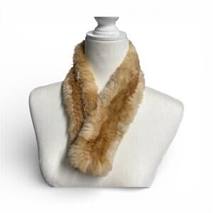 Crowncap Winnipeg Canada Rabbit Fur Soft Scarf 3W X 25L Brown Hat Decoration